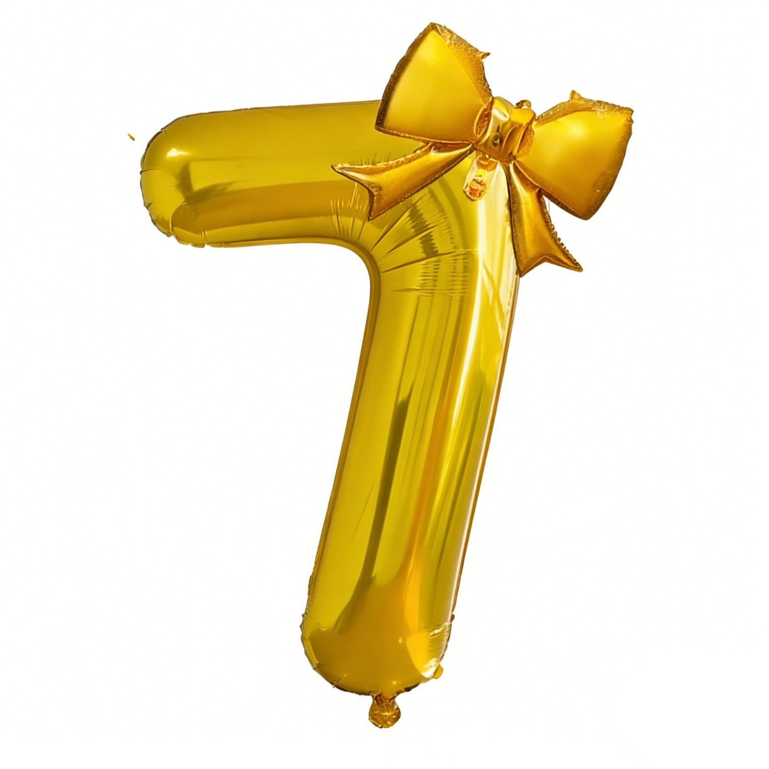 Globo Dorado Con Un Lazo